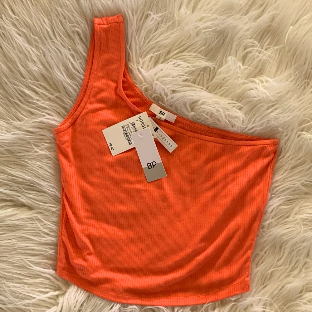 NWT Coral Asymmetrical Top